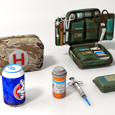 Medical kit First aid kit Energy drink