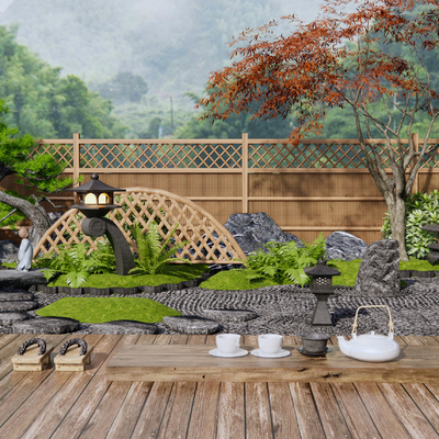 Japanese Garden Zen Courtyard