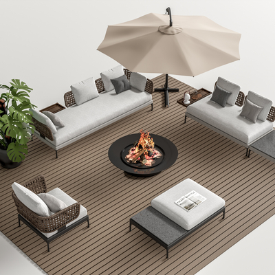 Minotti outdoor sofa