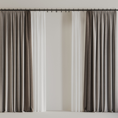 Screen window curtain