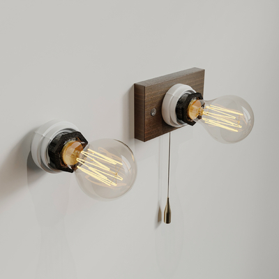 Modern retro light bulb wall lamp