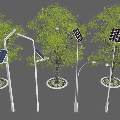 Street Light Solar Light Trees