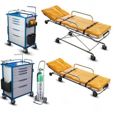 Emergency Trolley Oxygen Cylinder Medical Equipment