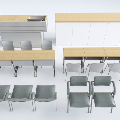 Modern desks and chairs