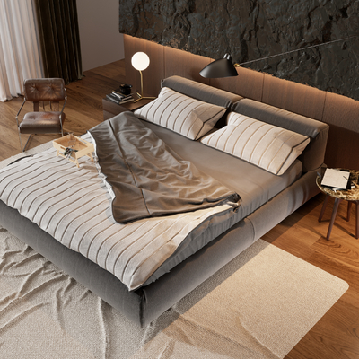 Minotti double bed