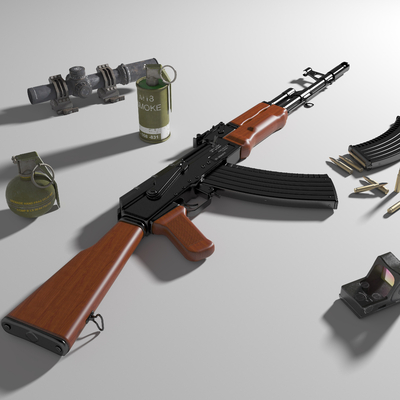 Assault rifle AK47 AKM grenade