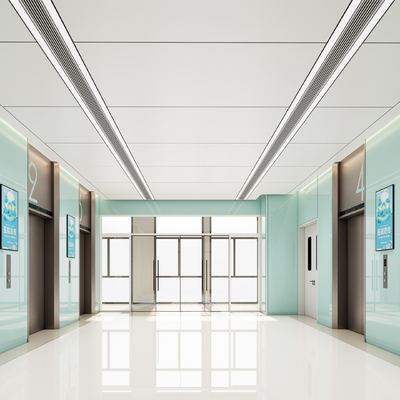 hospital elevator hall