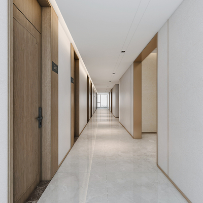 Modern Hotel Corridor