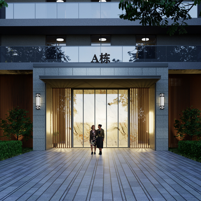 Residential Lobby Entrance