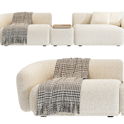 Baxter cream-style fabric sofa