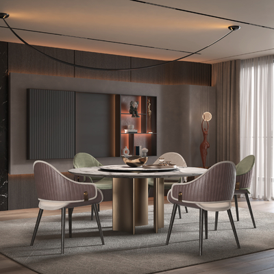 Minotti Dining Table and Chair