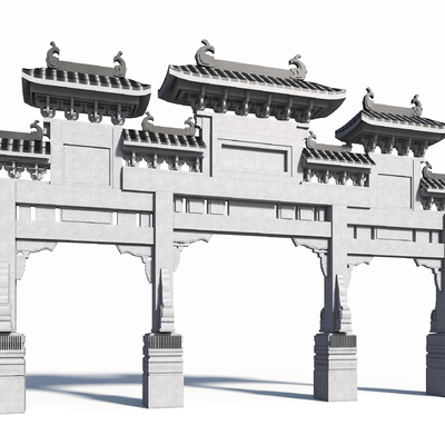 Chinese ancient archway archway