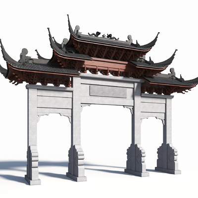 Chinese ancient archway archway