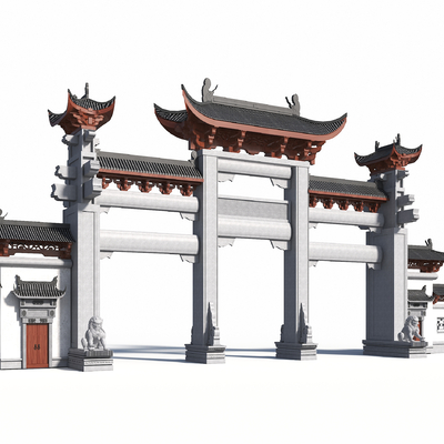 Chinese ancient archway archway