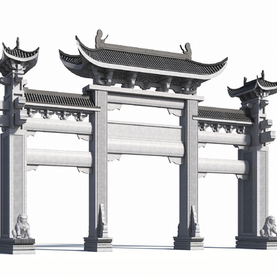 Chinese ancient archway archway