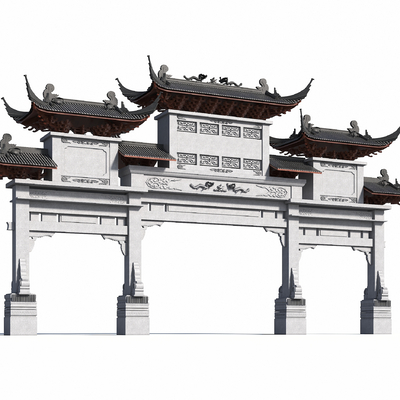 Chinese ancient archway archway