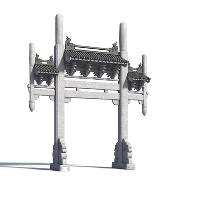 Chinese-style archway archway stone archway