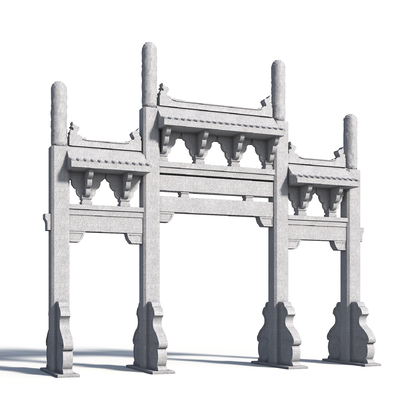 Chinese-style archway archway stone archway