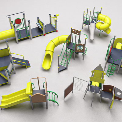 Children's slide climbing frame