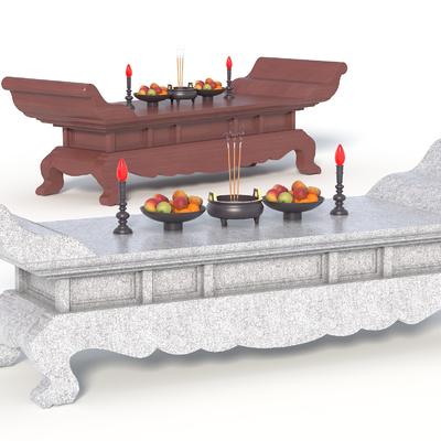 Temple table censer table