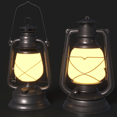 Industrial wind kerosene lamp horseshoe lamp