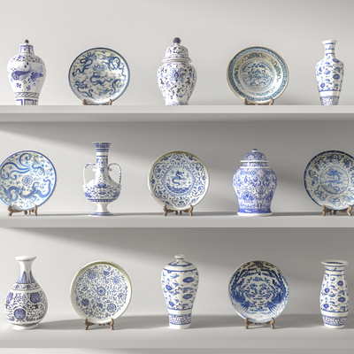 New Chinese Blue and White Porcelain