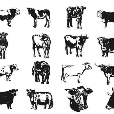 Cow silhouette