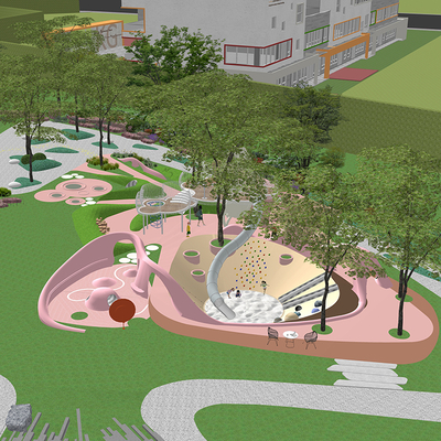 Modern Park Children's Activity Area