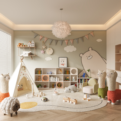 Cream Style kids Bedroom game room