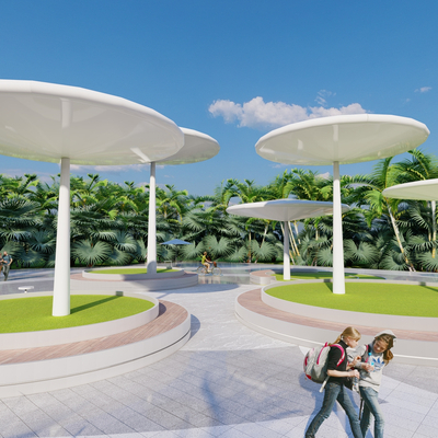 Mushroom Corridor Shelf Corridor Pavilion