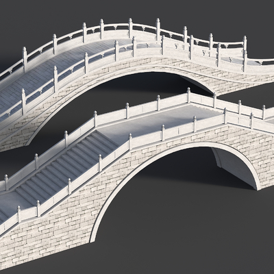 Chinese style stone bridge trestle bridge stone bridge