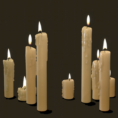 Industrial wind candle