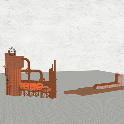 Building components of industrial wind construction