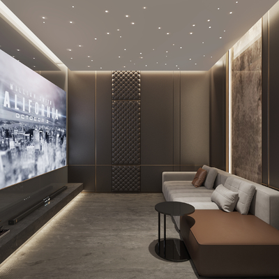 Modern audio-visual room