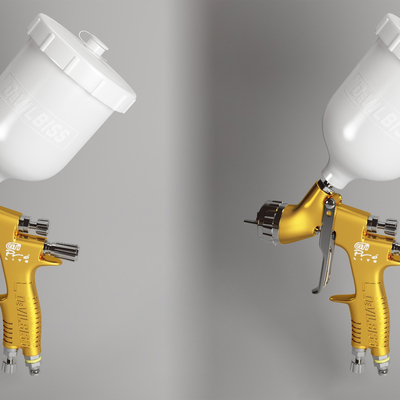 Industrial air latex paint spray gun