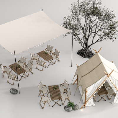 Camping Tent Outdoor Table and Chair Camping