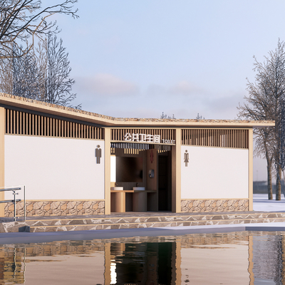 Appearance of new Chinese-style public toilets