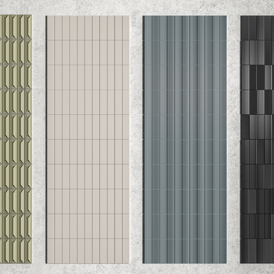 Modern three-dimensional wall tiles