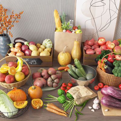 Fruit and vegetable fruit plate