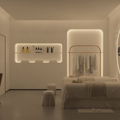 Cream Style spa care room