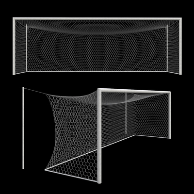 Modern football net goal