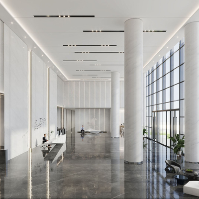 Modern Office Business Lobby