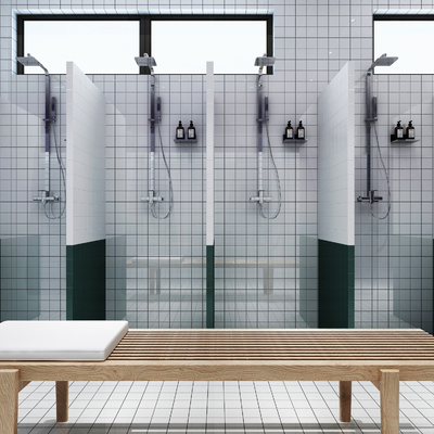 Public shower room Modern bath center