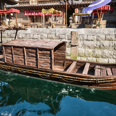 Chinese wooden boat