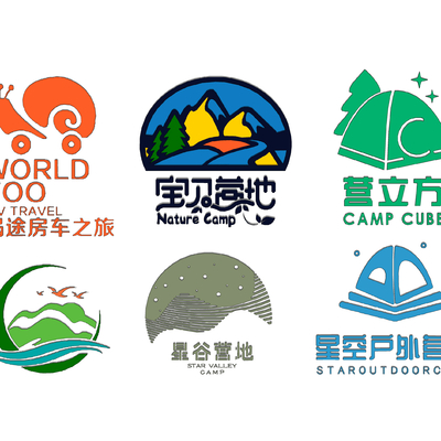 campground signboard signboard logo