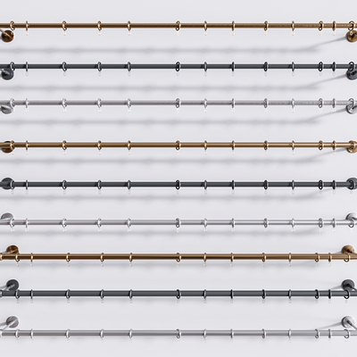 Curtain rod pole