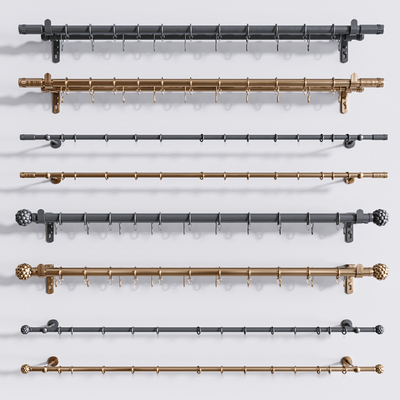 Curtain rod pole