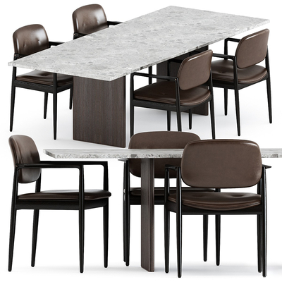 Minotti Dining Table and Chair