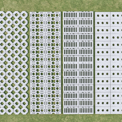 grass-planting brick lattice brick inlaid grass brick