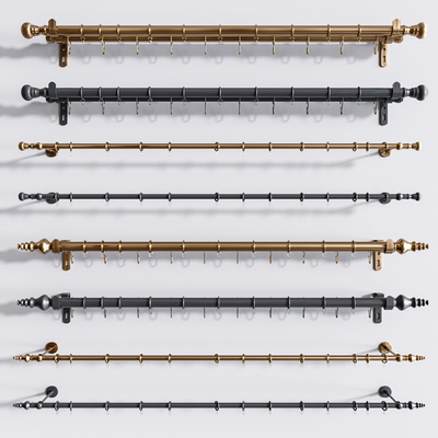 Curtain rod pole